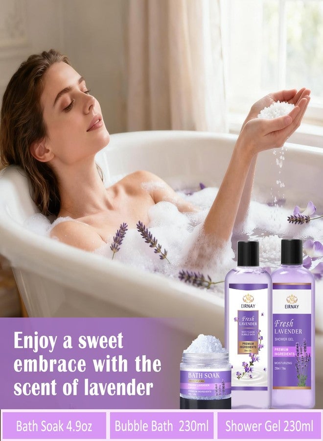 EIRNAY Gift for Women, Spa Gift Baskets for Women - 17pcs Lavender Sets with Body Lotion, Bubble Bath, Relaxing Bath Sets, Birthday Christmas Gifts for Her, Spa Kit for Mom Wife Sister Friend - Image 5